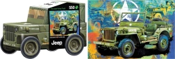 Eurographics sestavljanka v pločevinasti škatlici Vojaški džip 550 kosov