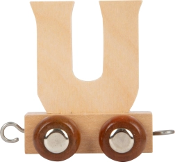 lesen vagonček s črko U za lesene železnice small foot