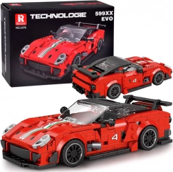 Tehnični komplet – rdeči supersportni avto s spojlerjem, 413 kosov