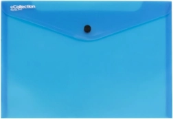 Mapa z gumbom A4 eCollection, modra, 5 kos