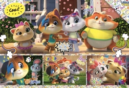 Sestavljanka 100 kosov 44 CATS – uigrana druščina prijateljev