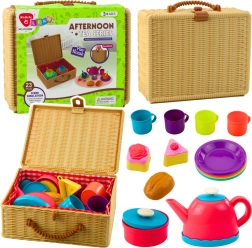 Otroški čajni set v košarici, 23 delov
