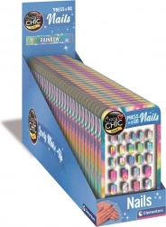 Clementoni Crazy Chic mavrični samolepilni nohtni nastavki za otroke