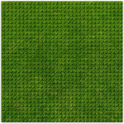 BRIXIES Plus dizajnerska gradbena podloga trava 25,5 x 25,5 cm