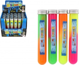 Sluz v epruveti mešanih barv