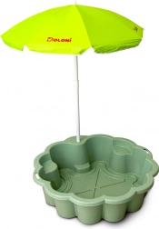 eko peščeniško cvet zeleno s senčnikom