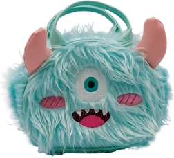 Plišasta torbica Monster turkizna
