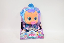 Cry Babies Fantasy interaktivna punčka Tina – modri triceratops
