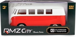 Kovinski model Volkswagen T1 Samba 1:32 – rdeče‑bel