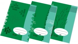 šolski zvezek A4 karo 20 listov iz recikliranega papirja (mešani motivi)