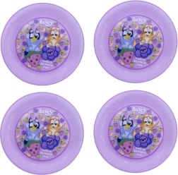 Bluey purple kids’ plate set (4 pcs)