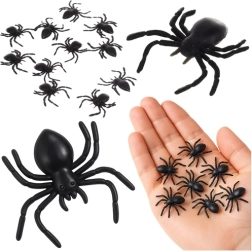 Plastični pajki dekoracija RUHHY 10 kos