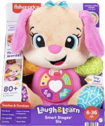 Interaktivna plišasta kužkova sestrica FISHER-PRICE Laugh & Learn Smart Stages, večjezična