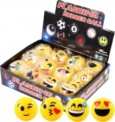 Svetleča gumijasta skakajoča žogica 5,2 cm