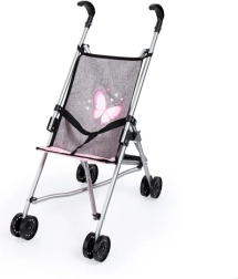 Bayer voziček za punčke Buggy siv