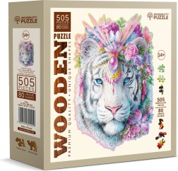Lesene sestavljanke WOODEN CITY mistični tiger – 505 kosov