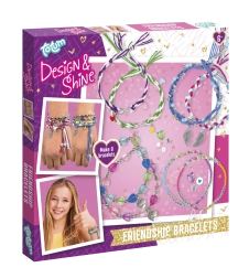 Ustvarjalni komplet za izdelavo zapestnic prijateljstva TOTUM Design & Shine