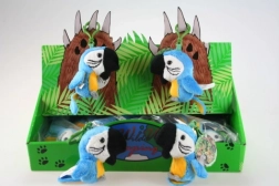 Plišasti modri papagaj obesek za ključe 9 cm