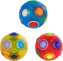 Hlavolam Magic Ball – 3D krogla z barvnimi kroglicami