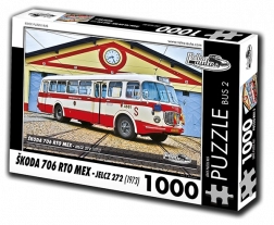 Sestavljanka RETRO-AVTOMOBILI Škoda 706 RTO MEX – avtobus, 1000 koščkov