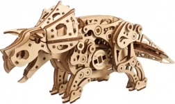 Ugears lesene mehanske 3D sestavljanke TRICERATOPS z pogonom
