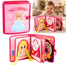 Sensory Fabric Book Little Princess – Pink