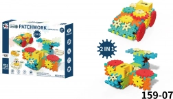 Kreativni komplet STEAM 51 kosov z zobniki in motorkom