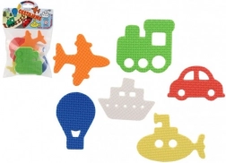 Pene nalepke za vodo – prevozna sredstva, 6 kos