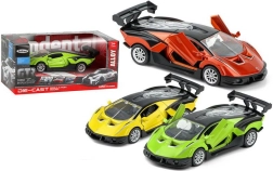 Kovinski dirkalni avtomobilček na navijanje 12 cm