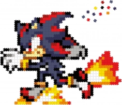 Jixelz REMIX – plastične piksel sestavljanke SONIC: Runnin' Shadow