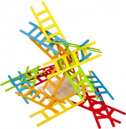 Uravnotežitvena igra lesene lestve Goki