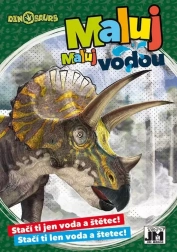 Pobarvanka A5 Slikaj z vodo Dinozavri