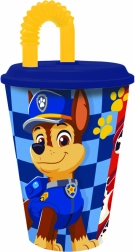 Lonček s slamico PAW Patrol 430 ml plastičen