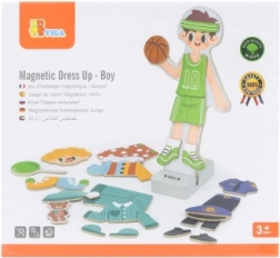 VIGA magnetni oblačilni set – deček