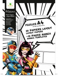 Artissimo - papirji A4 za manga risanje s teksturami