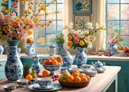 Cherry Pazzi sestavljanka Jutro v moji kuhinji 2000 koščkov