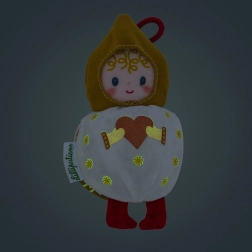 Božična plišasta dekoracija bela vilinka Mimmi Lilliputiens