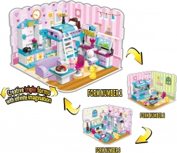 qman neomejene ideje dekliška soba 3v1 gradbeni set (194 kosov)