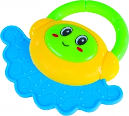 Barvito ropotuljico z držalom za dojenčke