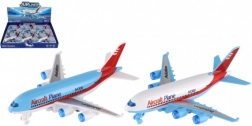 plastično potniško letalo na vztrajnik 16 cm – komplet 6 kosov, 2 barvi