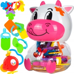 Ropotuljice za dojenčka v škatlici Kravica