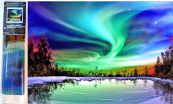 NORIMPEX Diamantno slikanje Polarna noč nad jezerom 30x40 cm