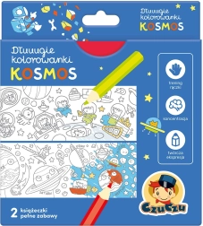 Long Coloring Pages Space – Accordion Books for Kids 4+