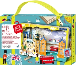 3D lesene puzzle mestna panorama – London