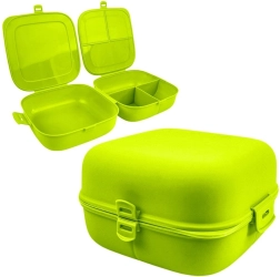 Vilde zeleni deljeni lunchbox 2×700 ml
