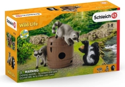 Schleich 42532 Orehove norčije Rakun Skunk Divje življenje