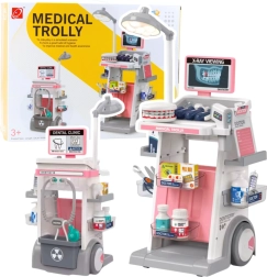 Otroški zobozdravstveni voziček s priborom, lučko in RTG zaslonom, 26 delov