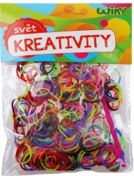 Čarobne dvobarvne prepletalne elastike – mešanica barv, 300 kosov s priborom