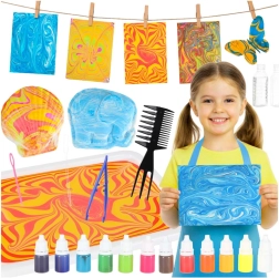 Creative Ebru Water Marbling Painting Kit – 12 Colors