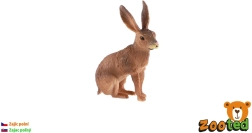 Plastična figurica poljskega zajca Zooted, 6 cm